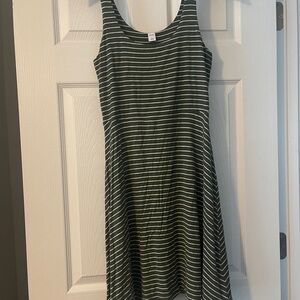 Old Navy Green Striped Dress